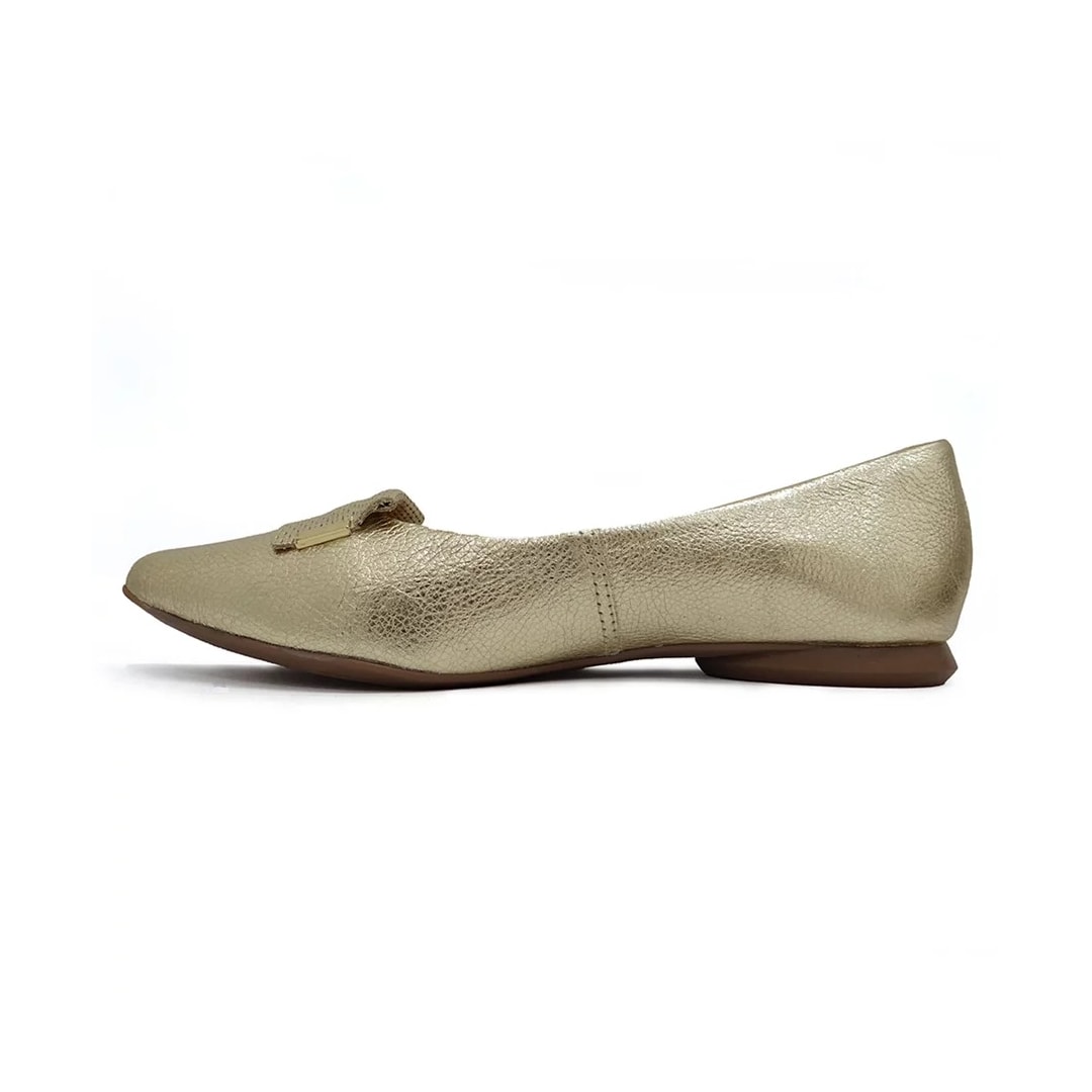 Sapatilha Bottero Bico Fino De Couro 360403 Dourado Sapatilha Bottero Bico Fino De Couro 360403 Dourado