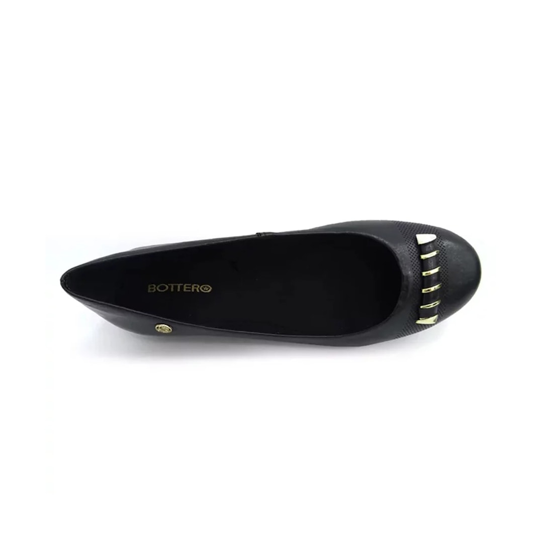 Sapatilha Bottero Couro 342003 Preto