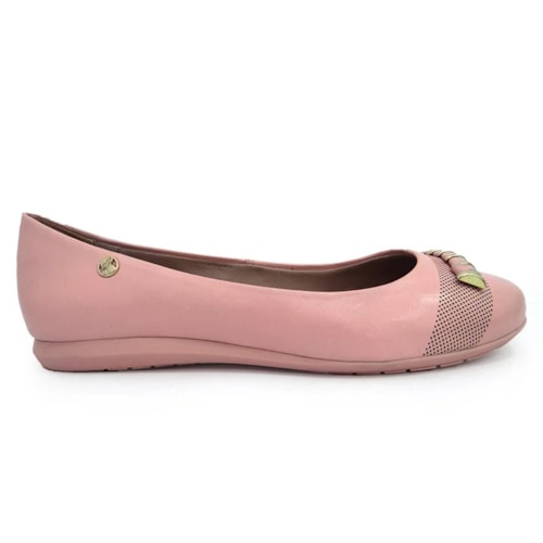 Sapatilha Bottero Couro Feminina 342003 Rosa Pastel