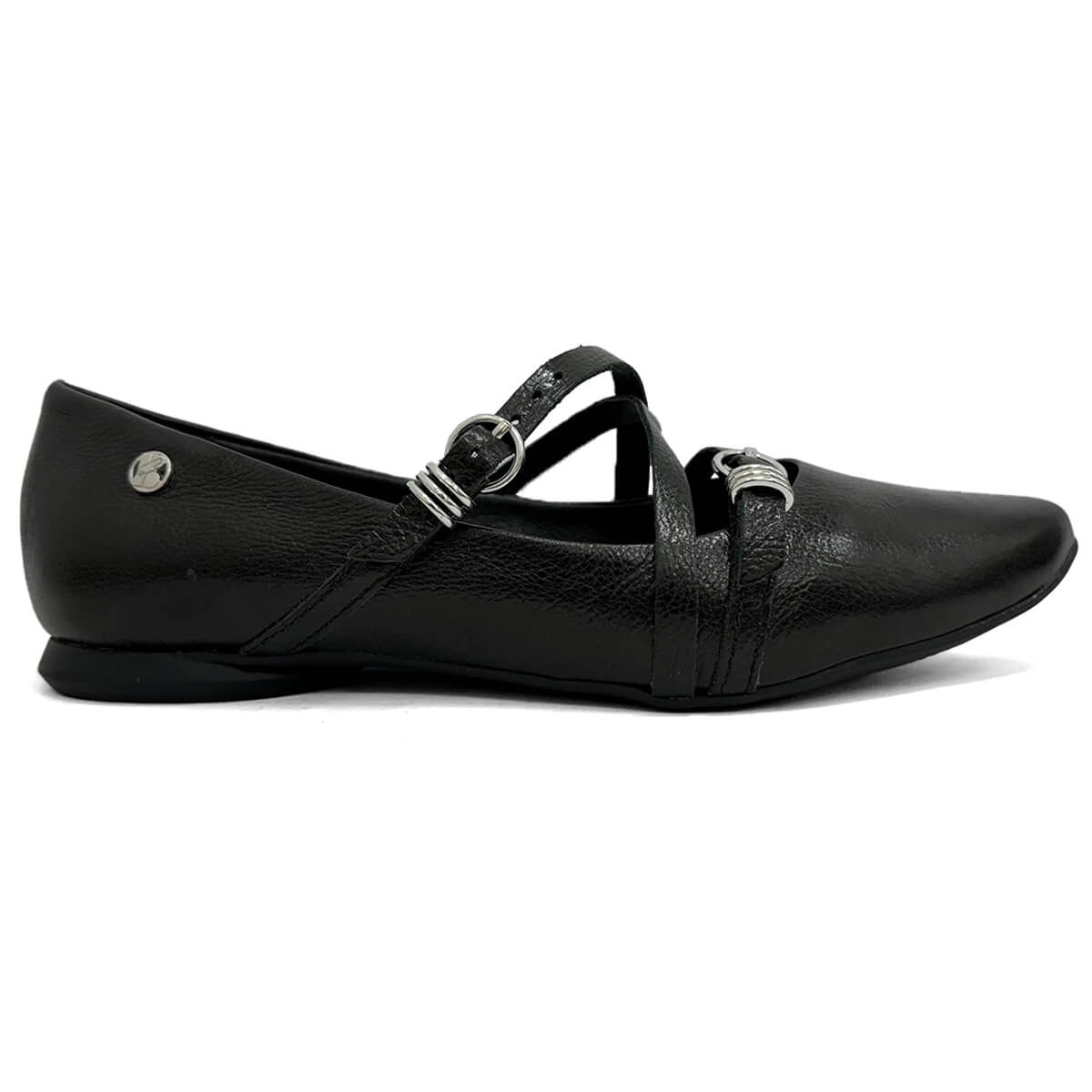 Sapatilha Bottero De Couro Bico Fino 360408 Preto Sapatilha Bottero De Couro Bico Fino 360408 Preto