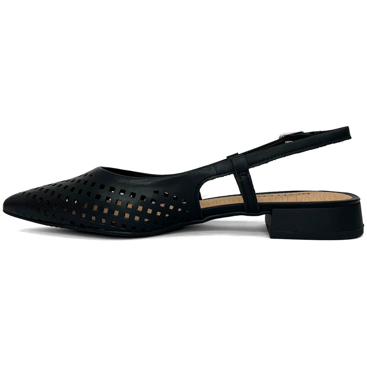 Sapatilha Bottero Slingback De Couro Bico Fino 354811 Preto Sapatilha Bottero Slingback De Couro Bico Fino 354811 Preto
