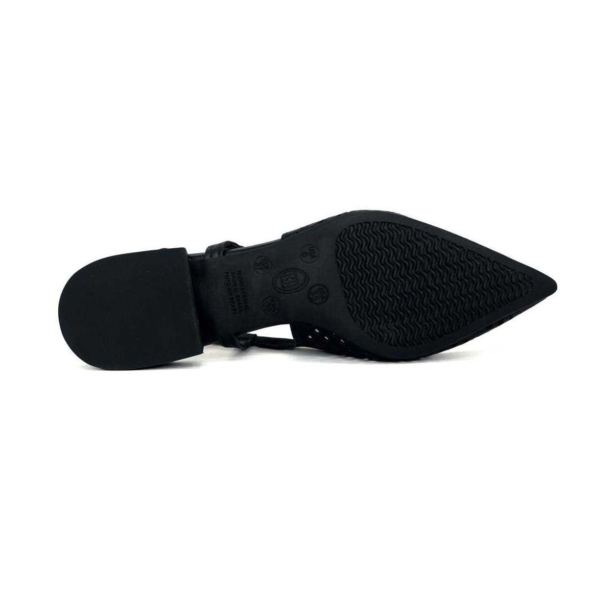 Sapatilha Bottero Slingback De Couro Bico Fino 354811 Preto Sapatilha Bottero Slingback De Couro Bico Fino 354811 Preto