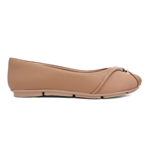 Detalhe - Sapatilha Comfortflex 23-63402 Caqui