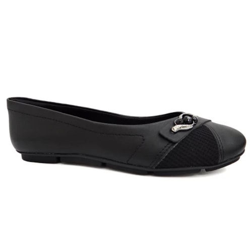 Sapatilha Comfortflex Feminina 23-63403 Preto