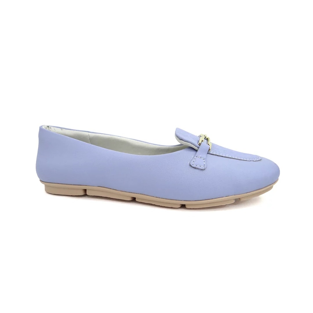 Sapatilha Comfortflex Mocassim 23-63404 Celeste