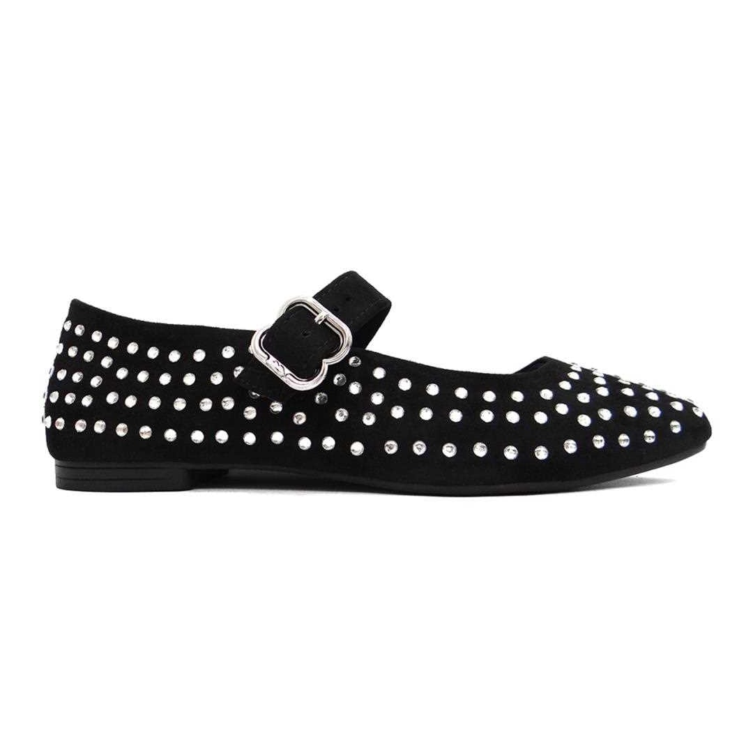 Sapatilha Dakota Boneca Com Brilho DA235 Preto
