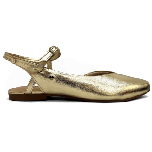 Sapatilha Dakota Slingback Bico Fino G9834 Champagne