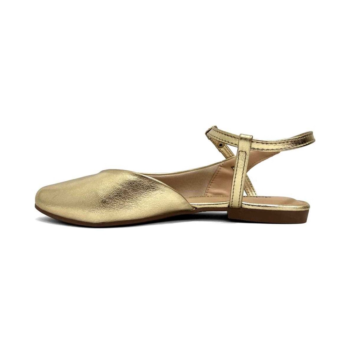 Sapatilha Dakota Slingback Bico Fino G9834 Champagne Sapatilha Dakota Slingback Bico Fino G9834 Champagne