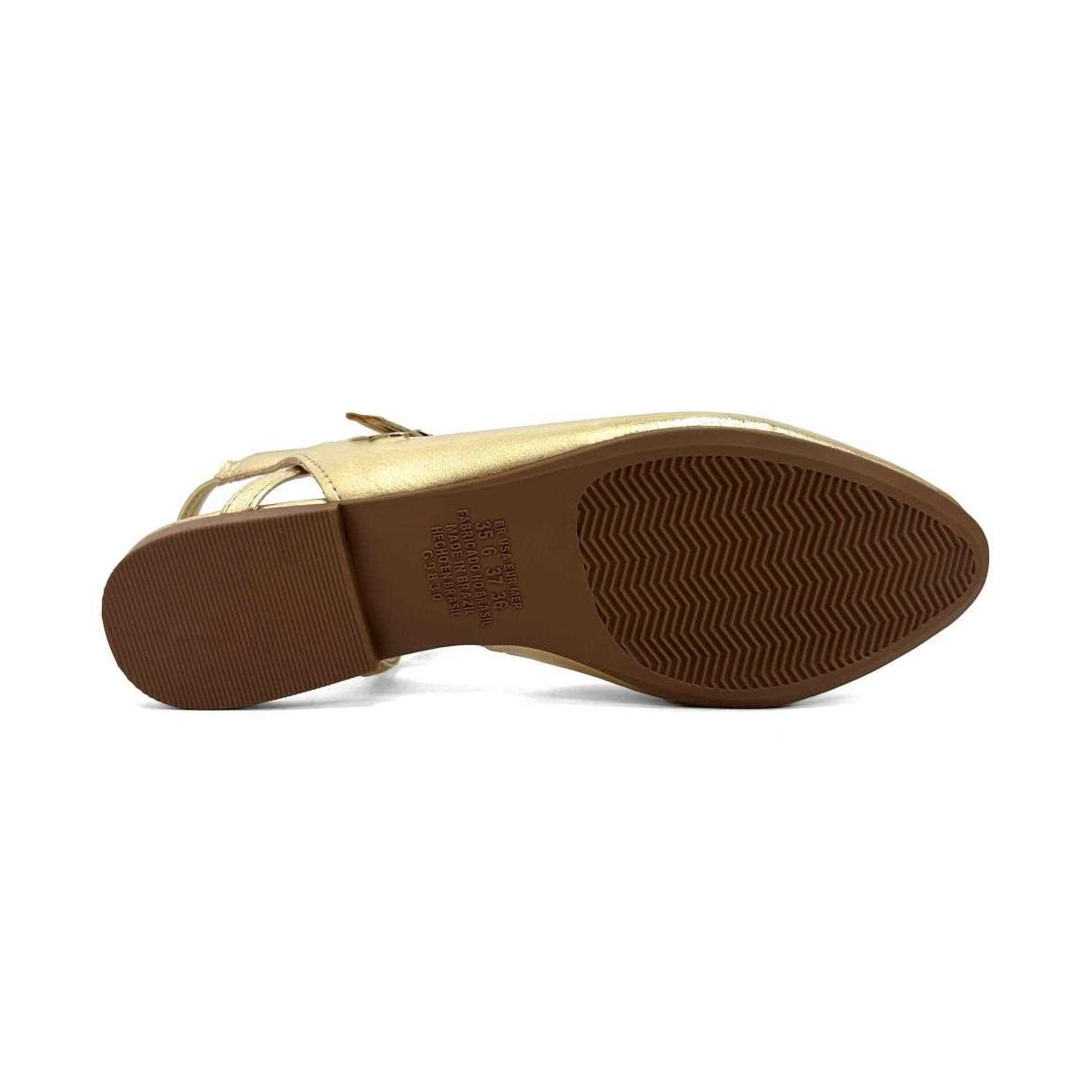 Sapatilha Dakota Slingback Bico Fino G9834 Champagne