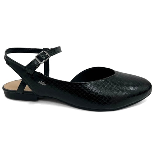 Sapatilha Dakota Slingback Bico Fino G9834 Preto