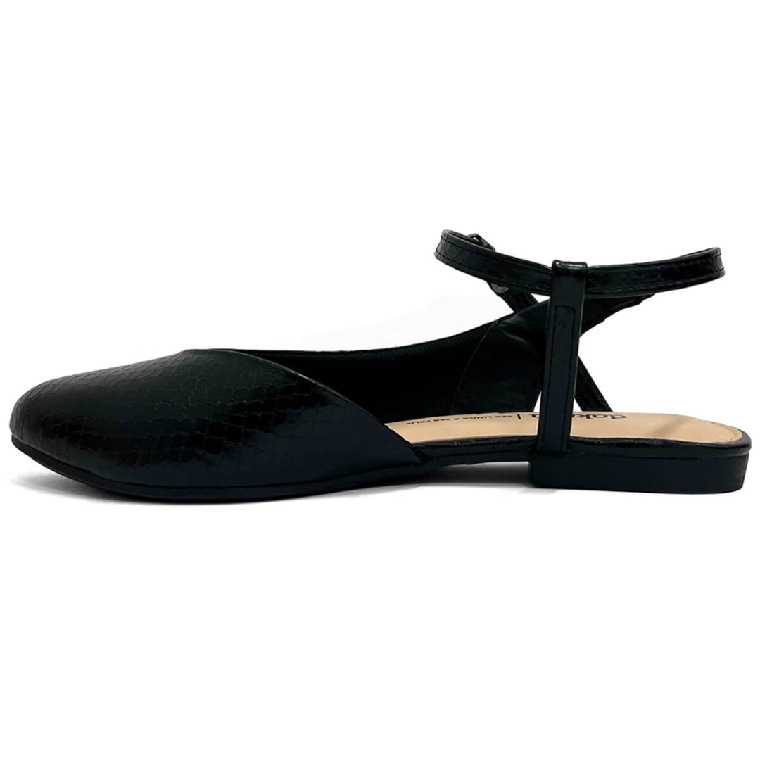 Sapatilha Dakota Slingback Bico Fino G9834 Preto