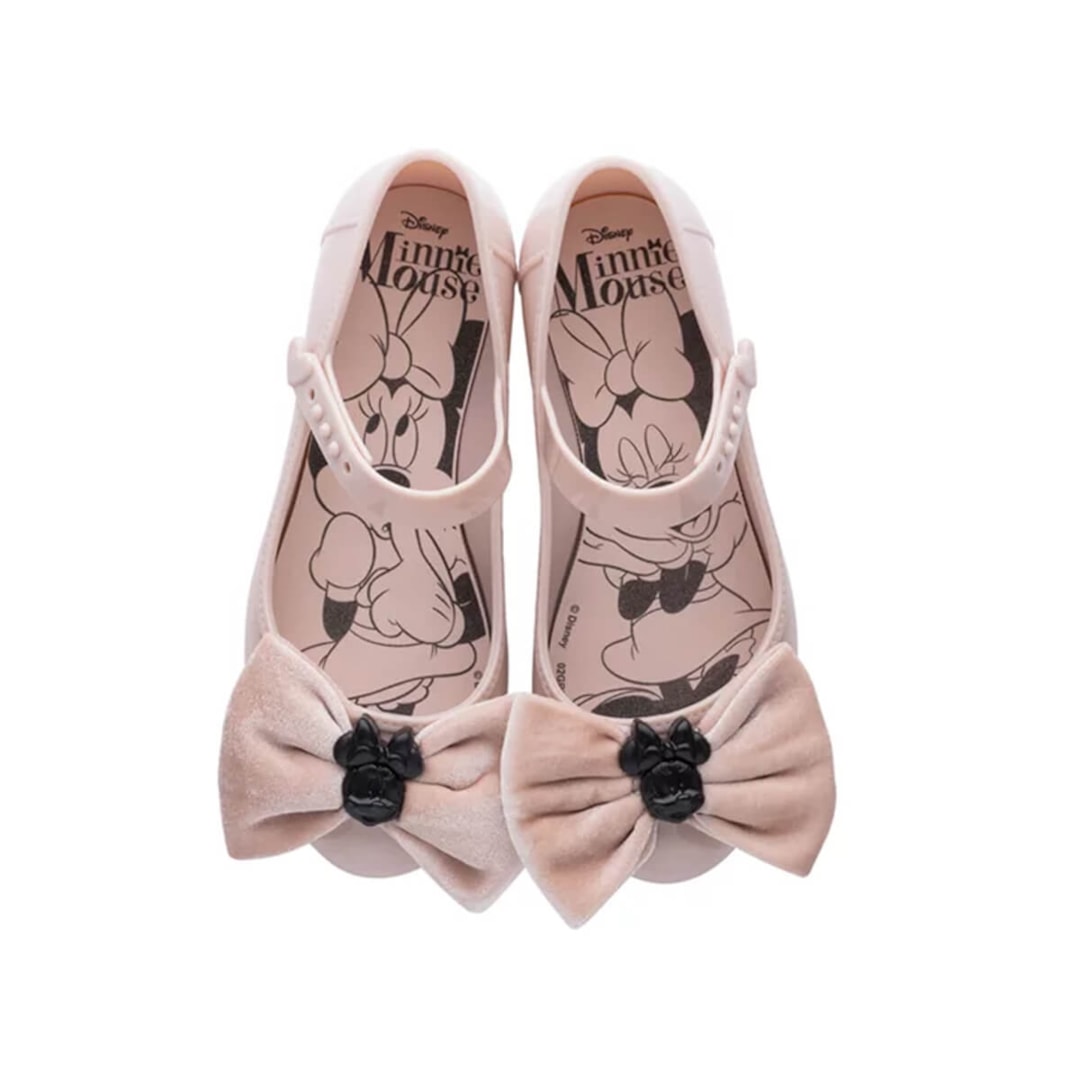 Sapatilha Grendene Minnie Laços Menina 22482 Rosa/Preto