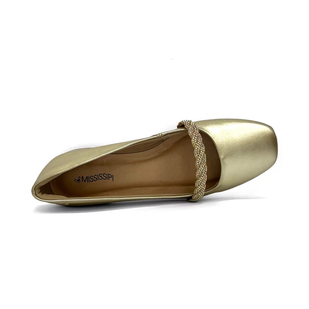 Sapatilha Mississipi Slingback Boneca Ma335 Champagne