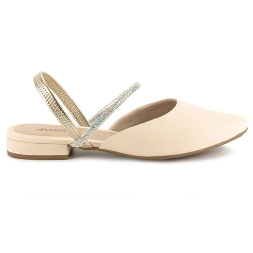 Sapatilha Mississipi Slingback Mi752 Baunilha