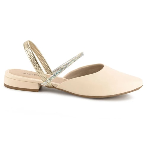 Sapatilha Mississipi Slingback Mi752 Baunilha