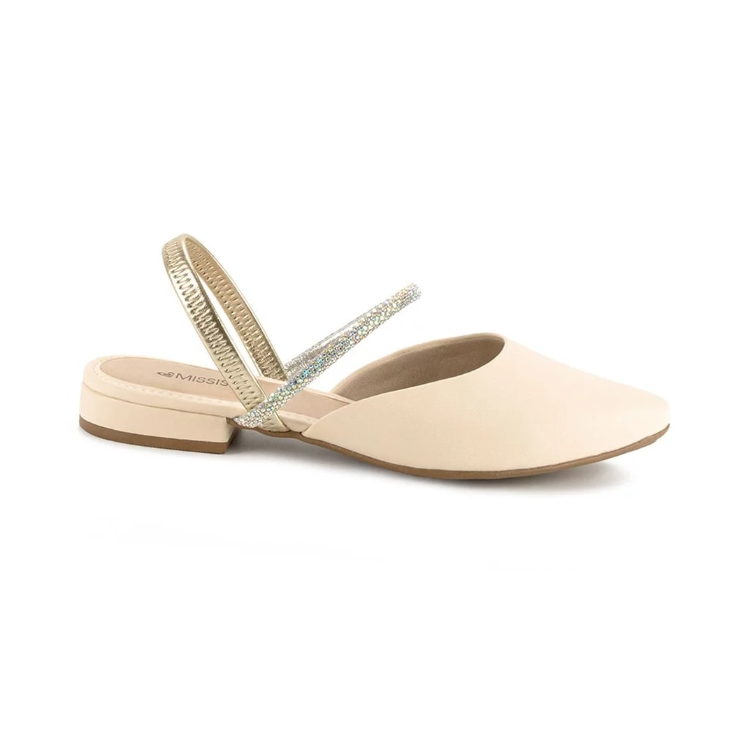 Sapatilha Mississipi Slingback Mi752 Baunilha