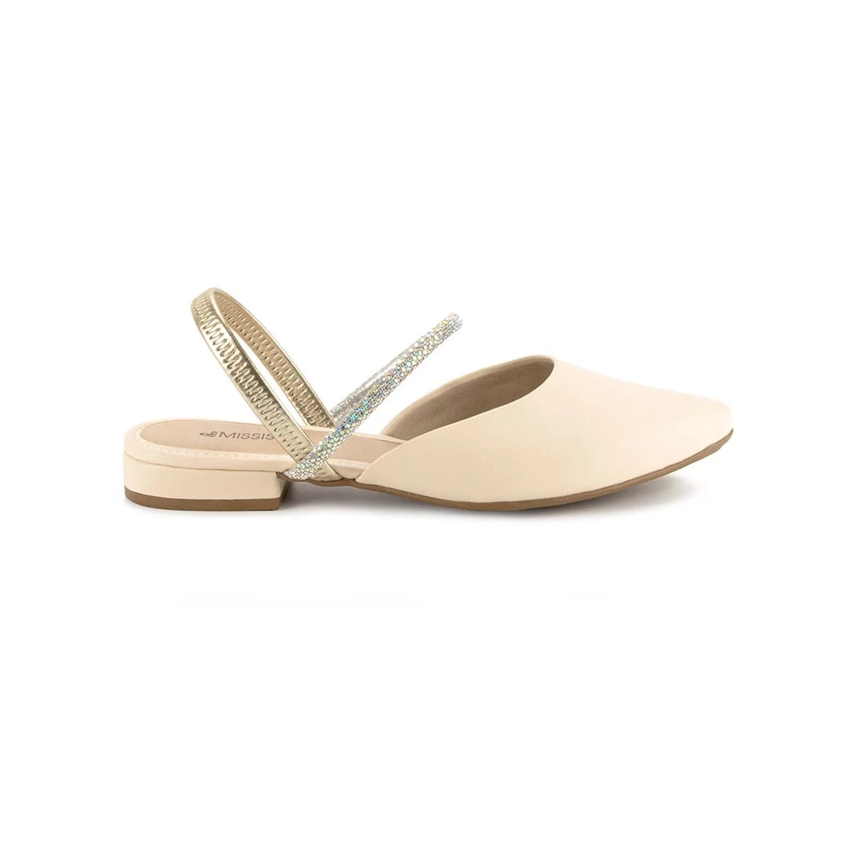 Sapatilha Mississipi Slingback Mi752 Baunilha Sapatilha Mississipi Slingback Mi752 Baunilha