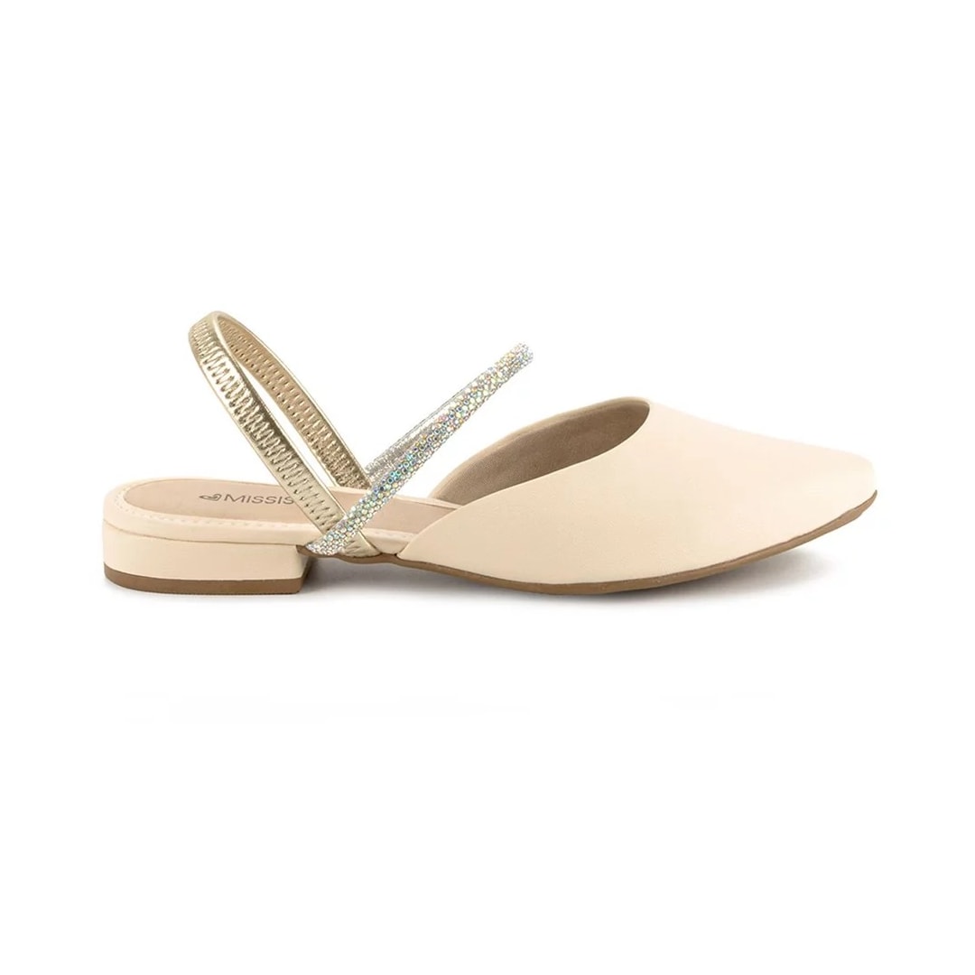 Sapatilha Mississipi Slingback Mi752 Baunilha