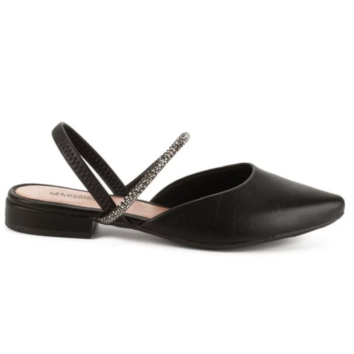 Sapatilha Mississipi Slingback Mi752 Preto