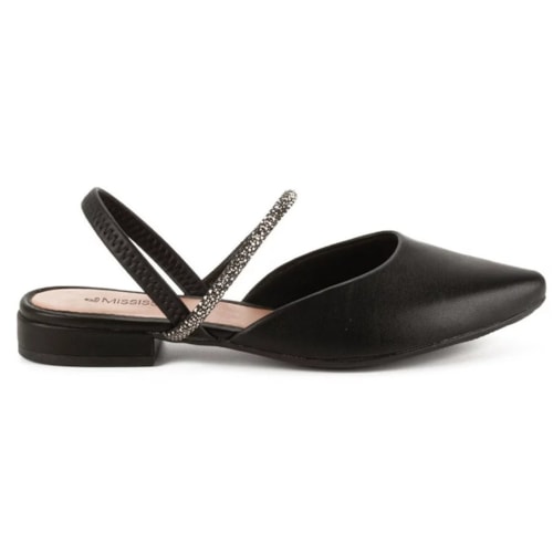 Detalhe - Sapatilha Mississipi Slingback Mi752 Preto