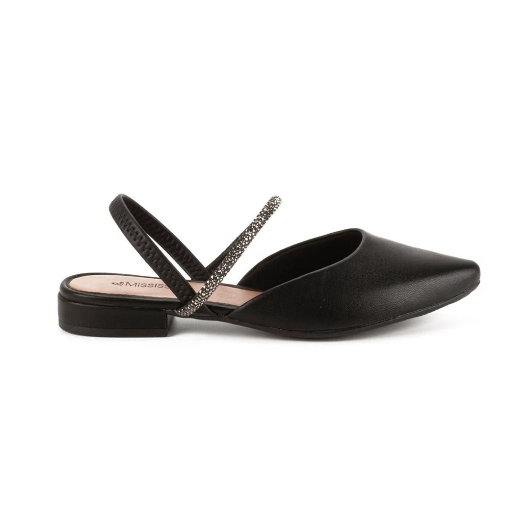 Sapatilha Mississipi Slingback Mi752 Preto
