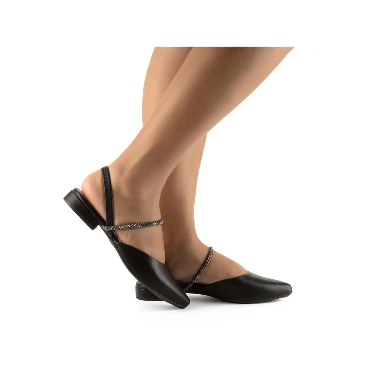 Sapatilha Mississipi Slingback Mi752 Preto Sapatilha Mississipi Slingback Mi752 Preto