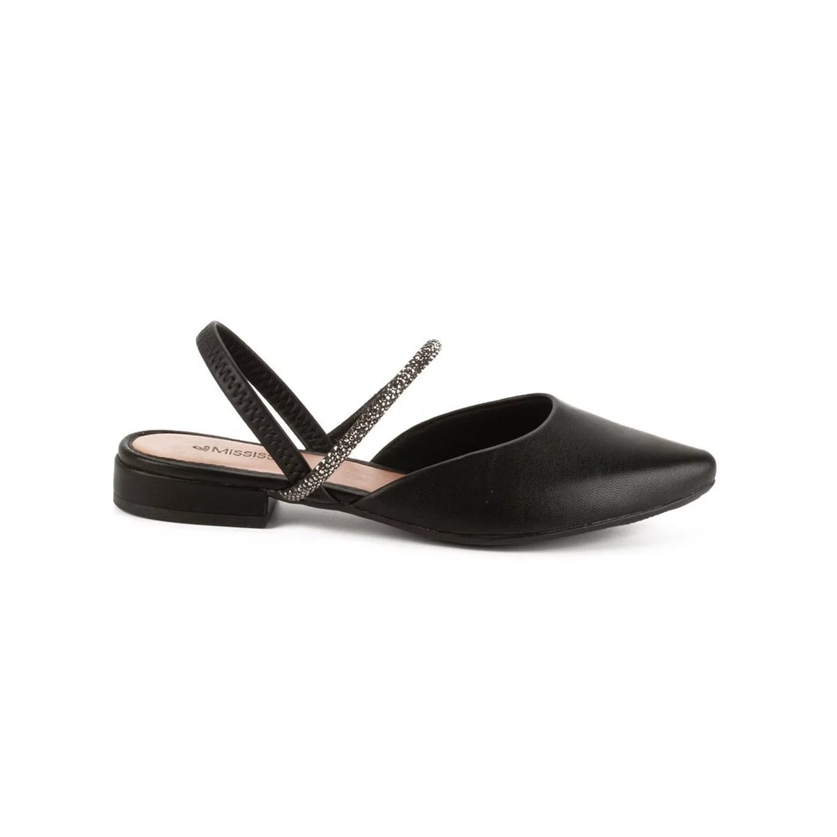 Sapatilha Mississipi Slingback Mi752 Preto Sapatilha Mississipi Slingback Mi752 Preto