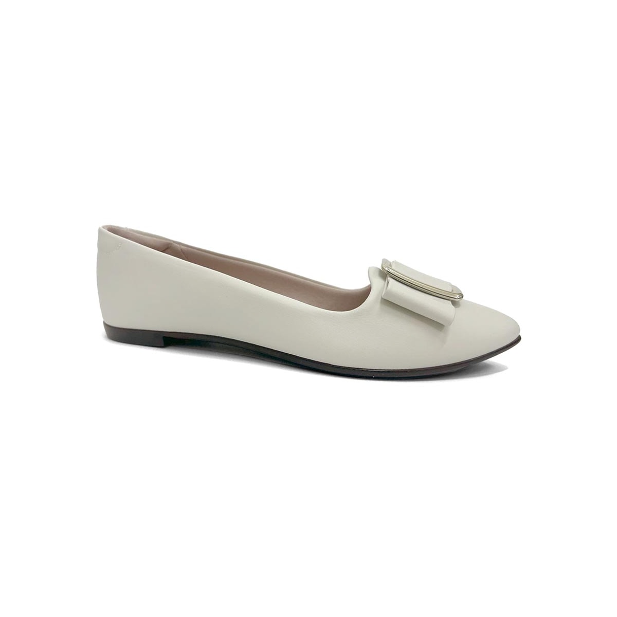 Sapatilha Moleca Bico Fino 5635.879 Branco Off Sapatilha Moleca Bico Fino 5635.879 Branco Off