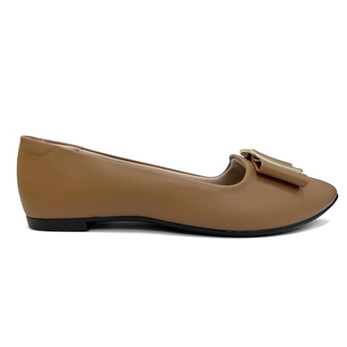 Detalhe - Sapatilha Moleca Bico Fino 5635.879 Camel