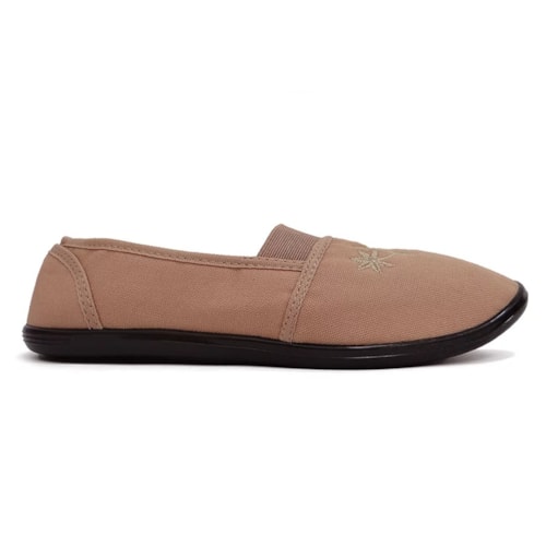 Detalhe - Sapatilha Moleca De Brim 520.1112 Nude