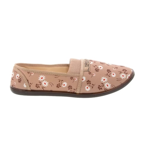 Detalhe - Sapatilha Moleca de Brim 520.59 Multi Nude