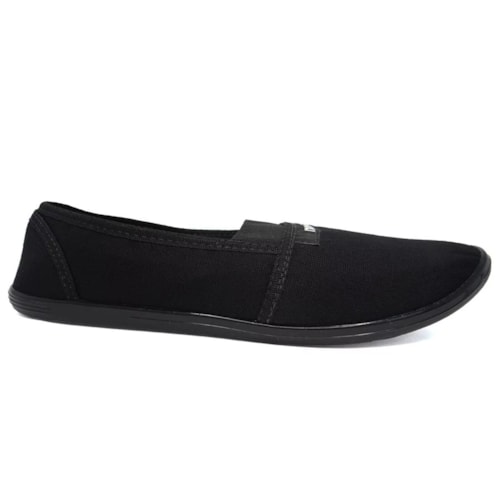 Sapatilha Moleca de Brim 520.59 Preto/Preto