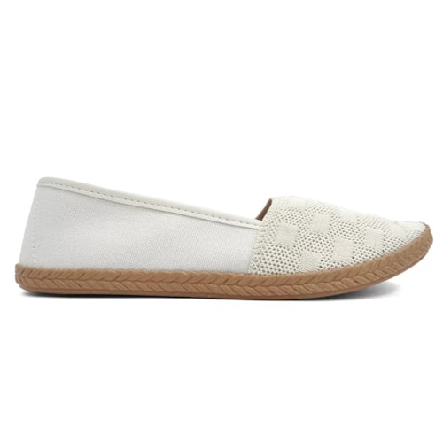 Detalhe - Sapatilha Moleca Espadrille 5287.297 Branco
