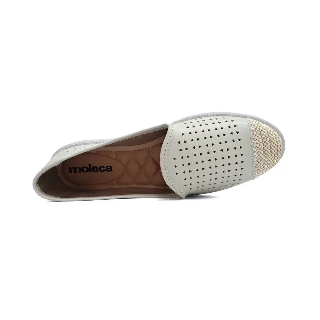 Sapatilha Moleca Espadrille 5748.119 Branco/Cru Sapatilha Moleca Espadrille 5748.119 Branco/Cru