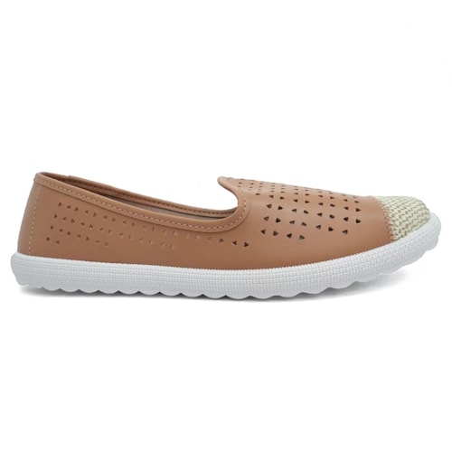 Sapatilha Moleca Espadrille 5748.119 Nude/Cru