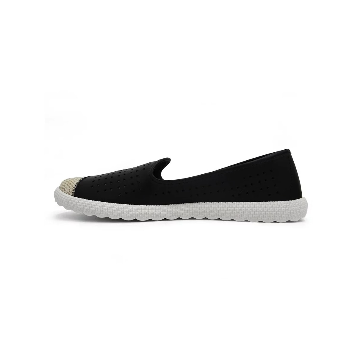 Sapatilha Moleca Espadrille 5748.119 Preto/Cru Sapatilha Moleca Espadrille 5748.119 Preto/Cru