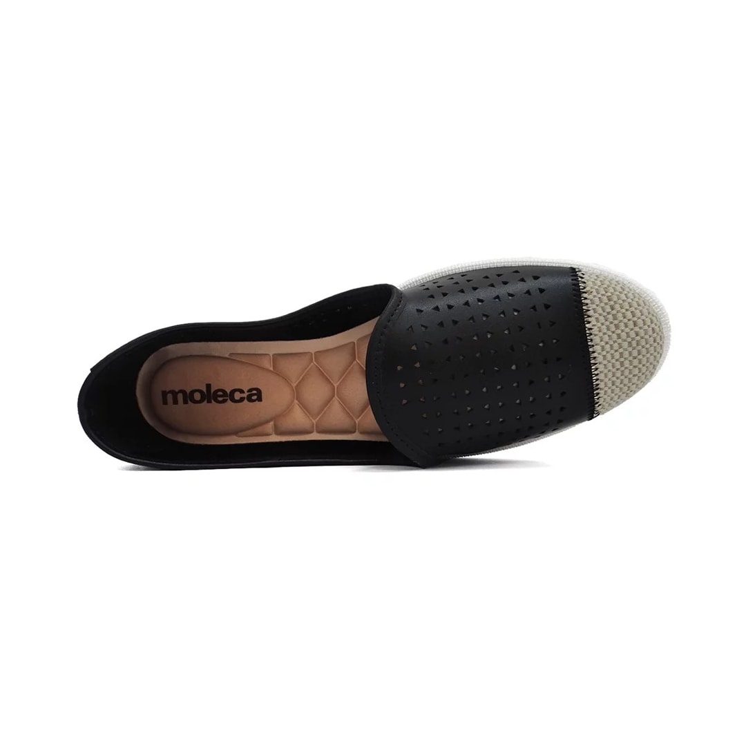 Sapatilha Moleca Espadrille 5748.119 Preto/Cru