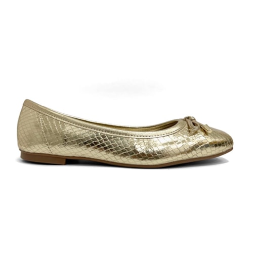 Detalhe - Sapatilha Moleca Feminina 5829.100 Dourado