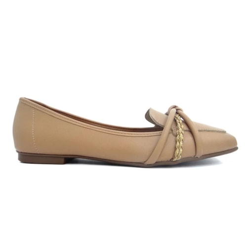 Sapatilha Moleca Mocassim 5737.212 Tan/Multi Tan