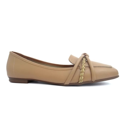 Sapatilha Moleca Mocassim 5737.212 Tan/Multi Tan