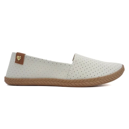 Detalhe - Sapatilha Moleca Tipo Alpargata 5287.210 Branco Off