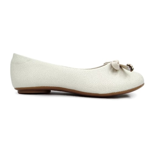 Detalhe - Sapatilha Molekinha Infantil 2083.1006 Creme