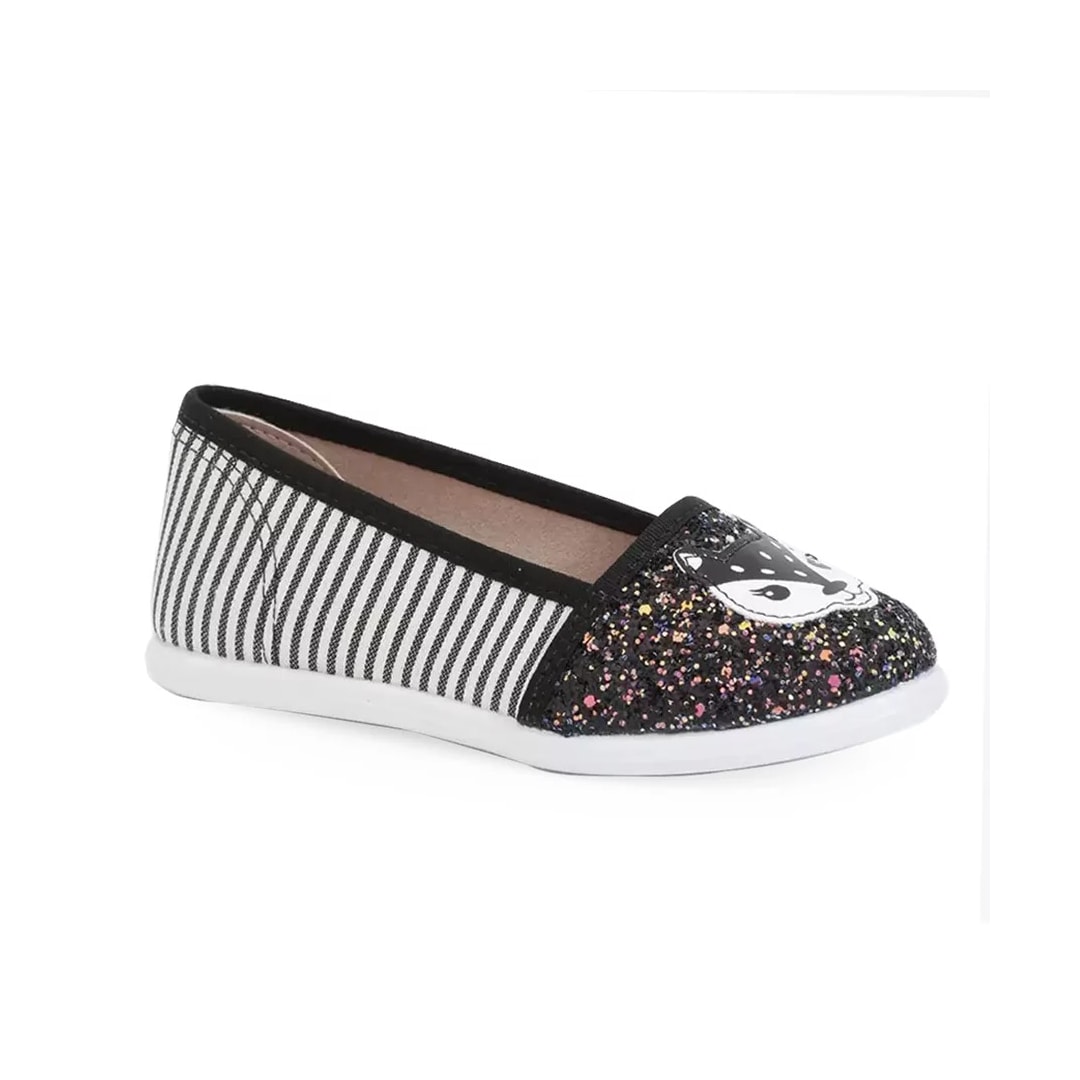 Sapatilha Molekinha Menina Infantil 2015.1314 Multi Preto