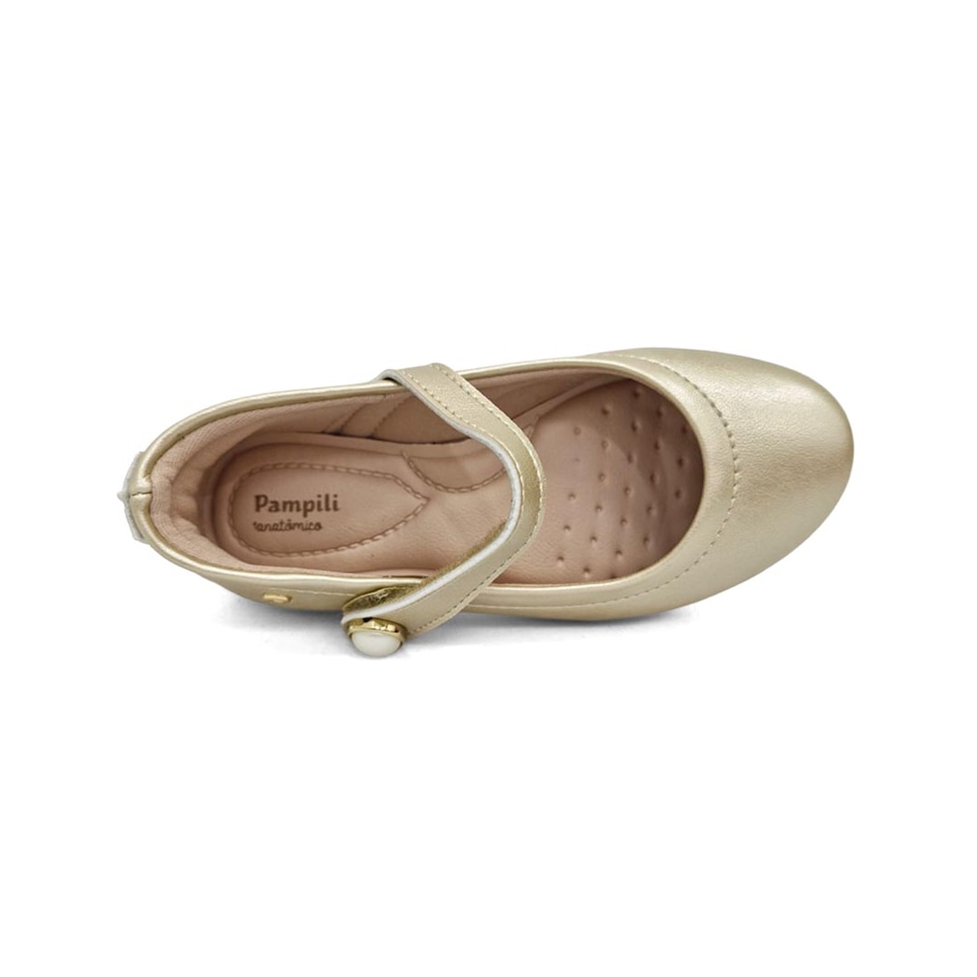 Sapatilha Pampili Infantil Angel 100.500 Dourado Sapatilha Pampili Infantil Angel 100.500 Dourado