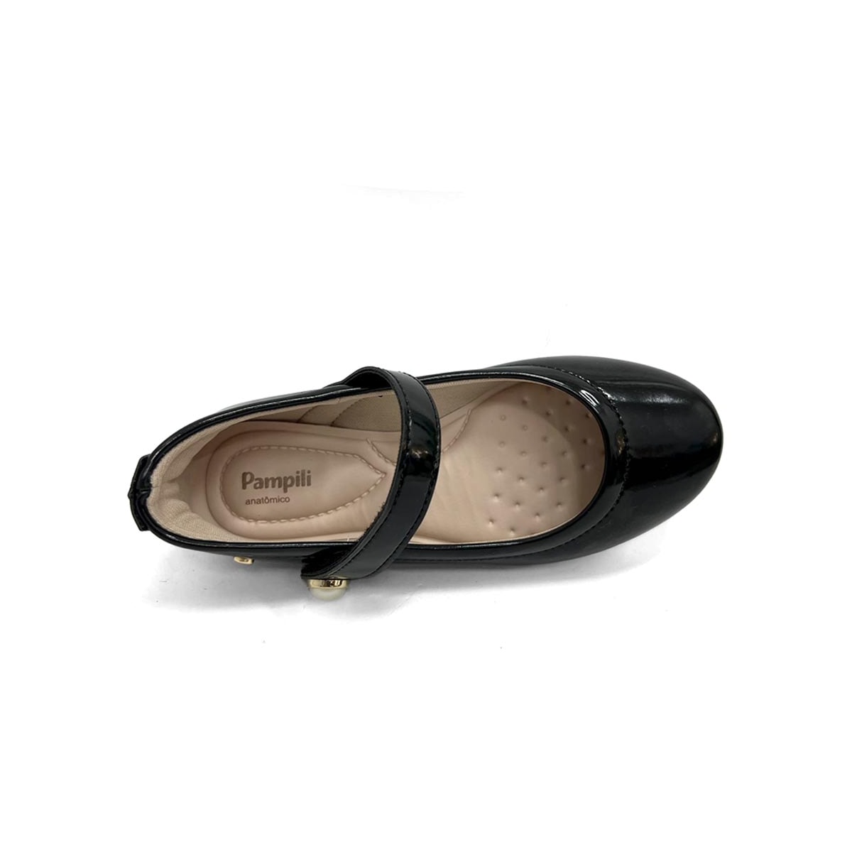 Sapatilha Pampili Infantil Angel 100.500 Preto Verniz