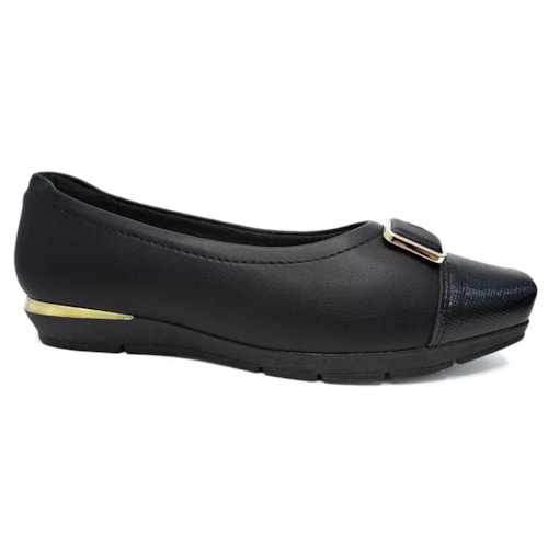 Sapatilha Piccadilly Conforto 147301 Preto