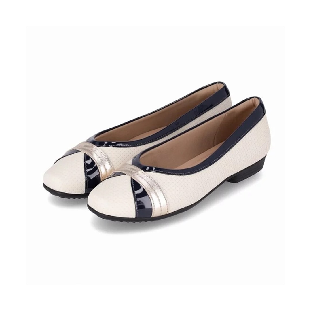Sapatilha Piccadilly Conforto 250224 Off White/Preto