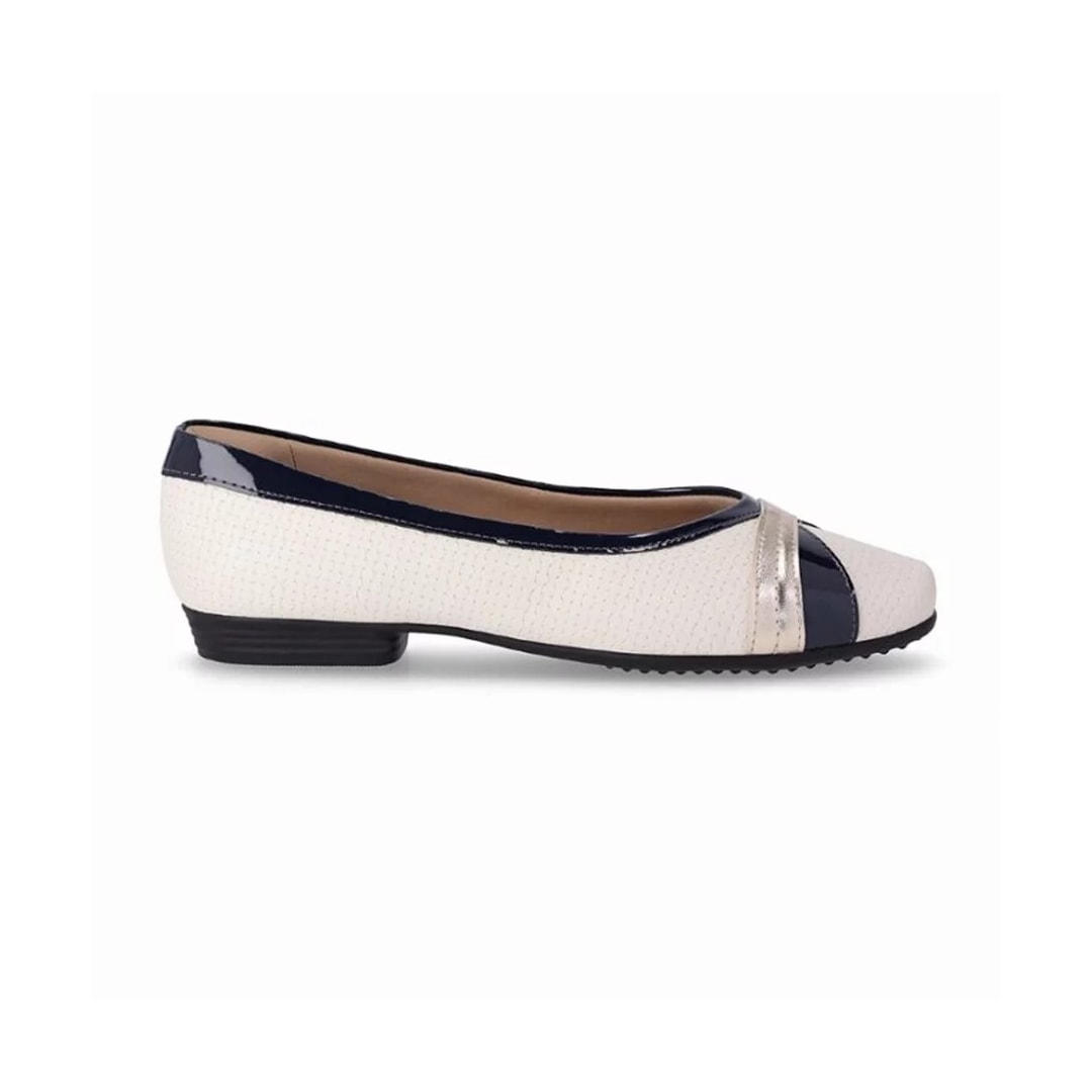 Sapatilha Piccadilly Conforto 250224 Off White/Preto Sapatilha Piccadilly Conforto 250224 Off White/Preto
