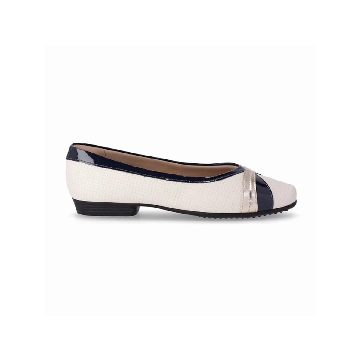 Sapatilha Piccadilly Conforto 250224 Off White/Preto Sapatilha Piccadilly Conforto 250224 Off White/Preto