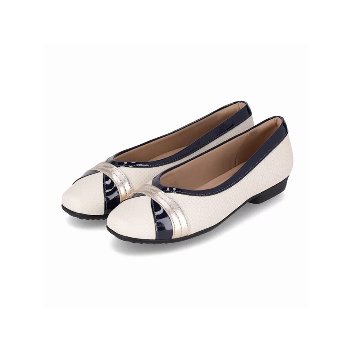 Sapatilha Piccadilly Conforto 250224 Off White/Preto Sapatilha Piccadilly Conforto 250224 Off White/Preto